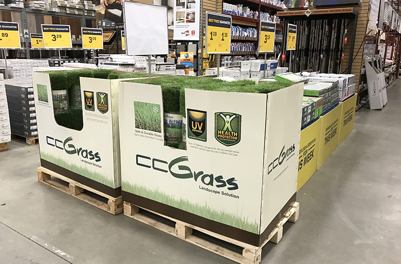 CCGrass, artificial grass for chain stores