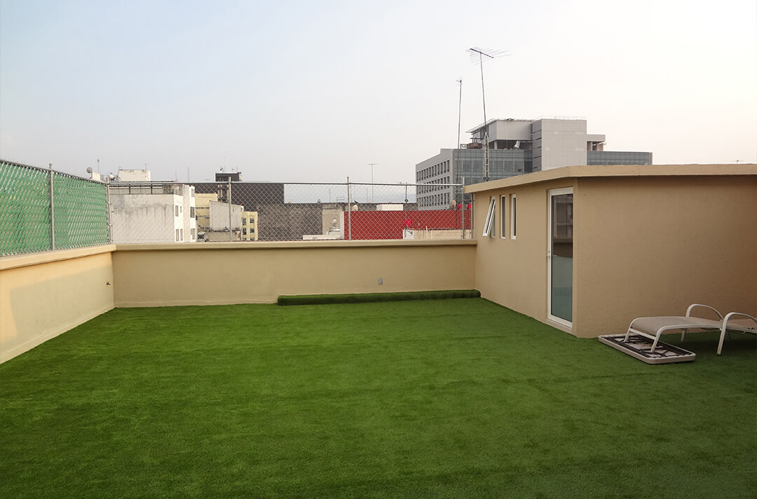 LIVEN UP ROOF DECK WITH ARTIFICIAL GRASS