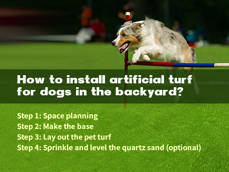 How to install artificial turf for dogs in the backyard