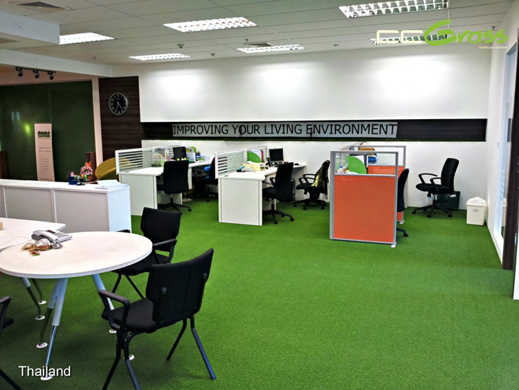 CCGrass, indoor artificial turf, office and workspace