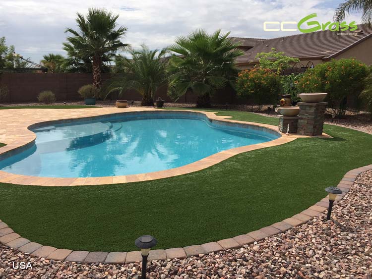 Classic turf with RCX backing for residential pool areas