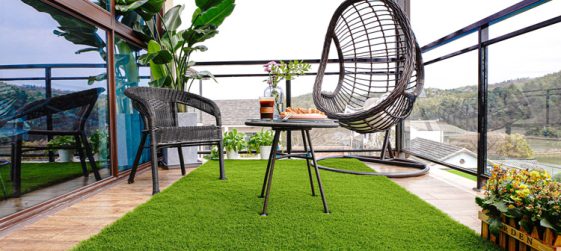 Urban Oasis: Top 10 Stunning Balcony Ideas with Artificial Grass